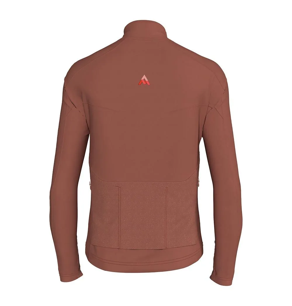 7mesh Callaghan Merino Fietsshirt Lange Mouwen Bruin Heren