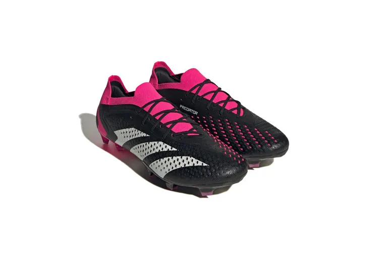 Adidas Predator Accuracy.1 Low Firm Ground Voetbalschoenen Core Black / Cloud White / Team Shock Pink 2 heren