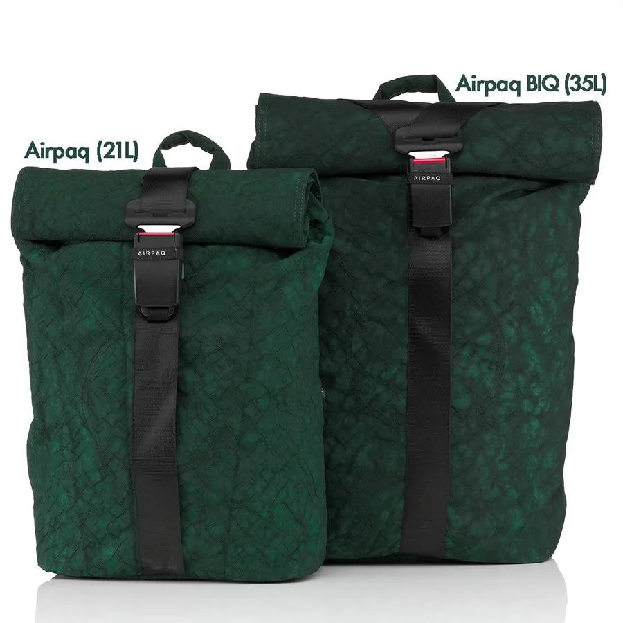  Airpaq airbag rugzak rolltop BIQ unicolour green