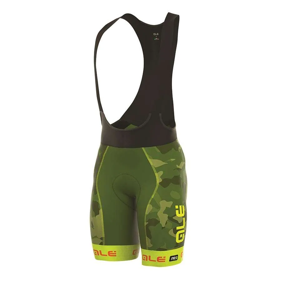 Ale Graphics PRR Camo Fietsbroek Kort Groen/Geel Heren