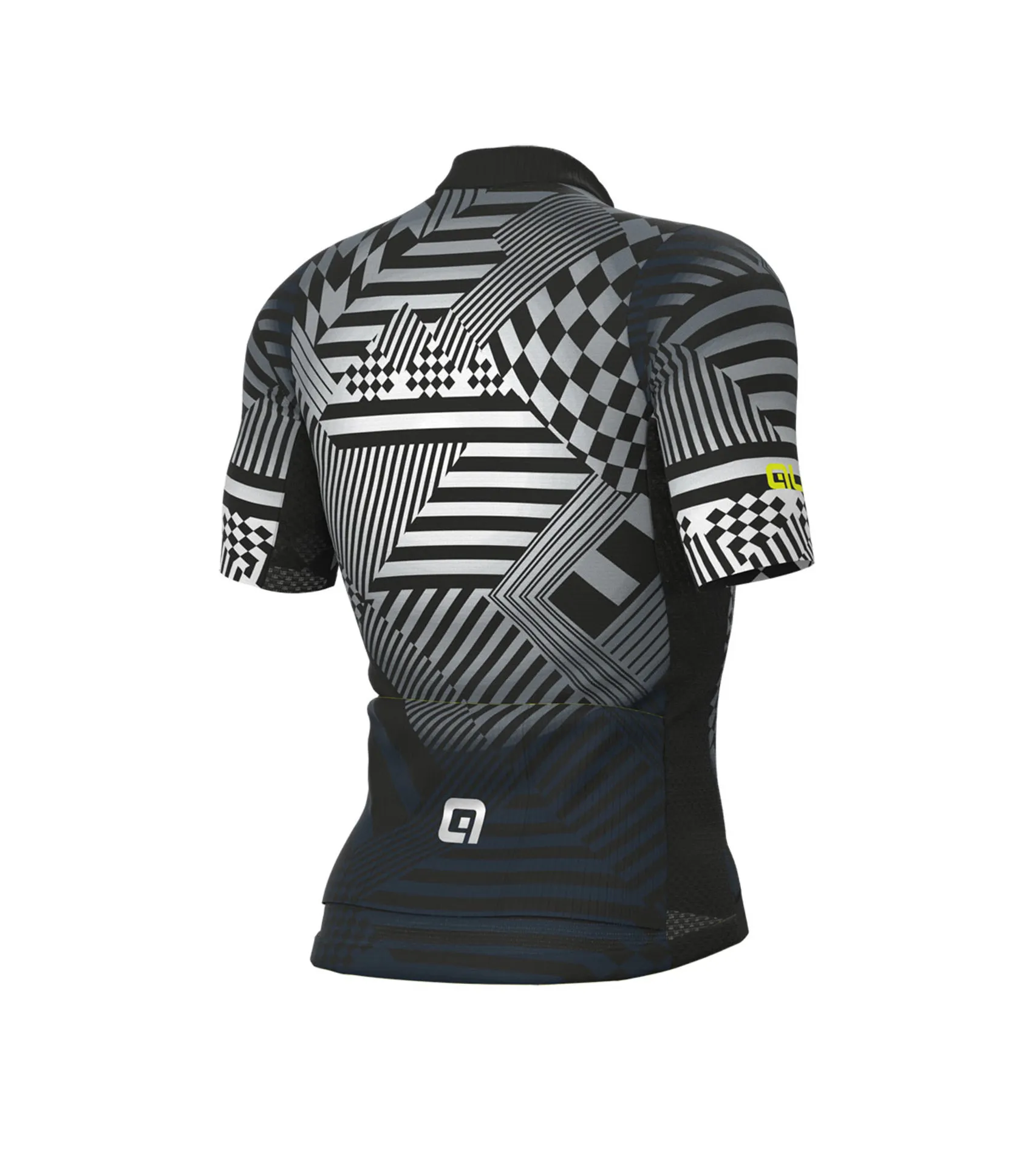 ALE PRS CHECKER FIETSSHIRT KORTE MOUWEN GRIJS HEREN