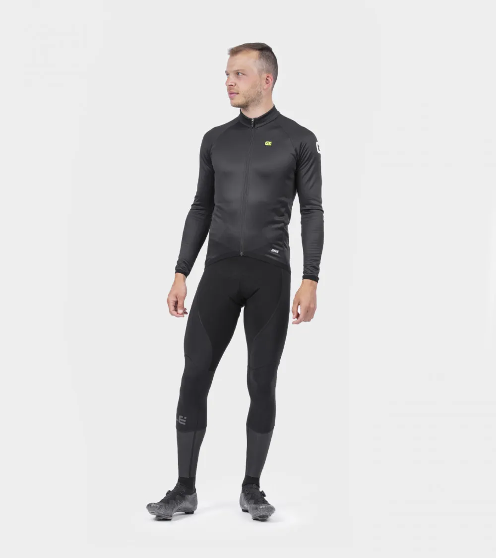 ALE REV1 THERMAL FIETSSHIRT LANGE MOUWEN ZWART HEREN