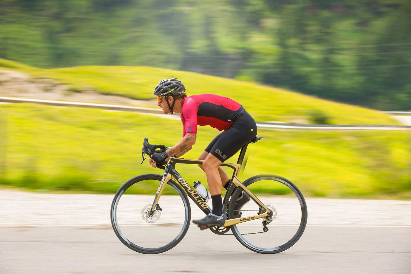 ALE REVI PRO RACE FIETSBROEK KORT MET BRETELS ZWART HEREN