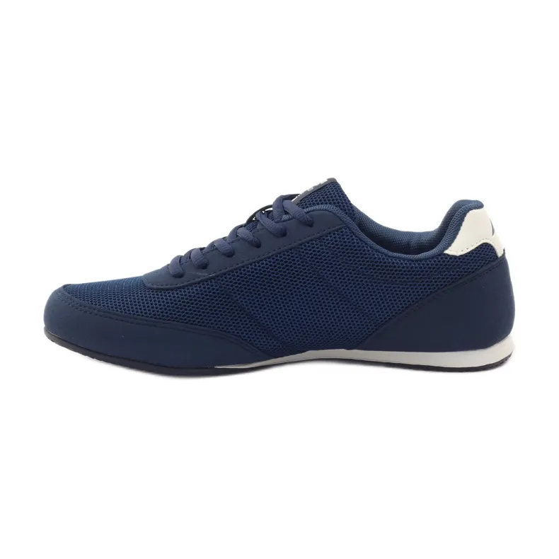 American Club Amerikaanse 7066 marineblauwe joggingschoenen wit