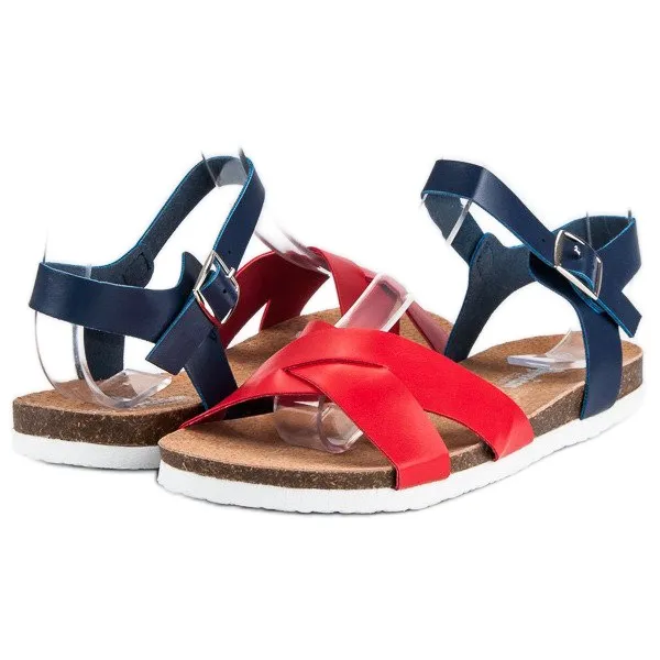 American Club Comfortabele Amerikaanse sandalen blauw