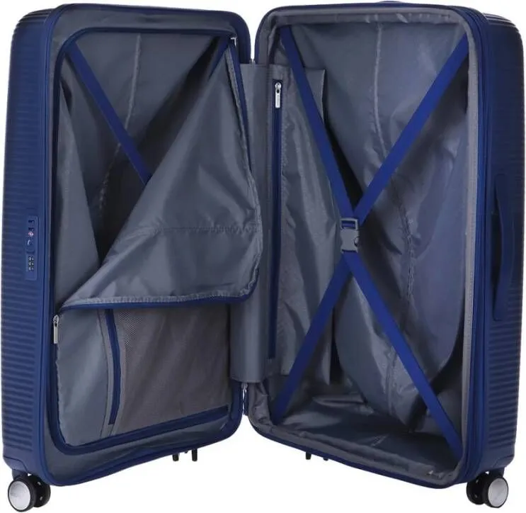 American Tourister Soundbox Spinner Handbagage Trolley Blue Unisex