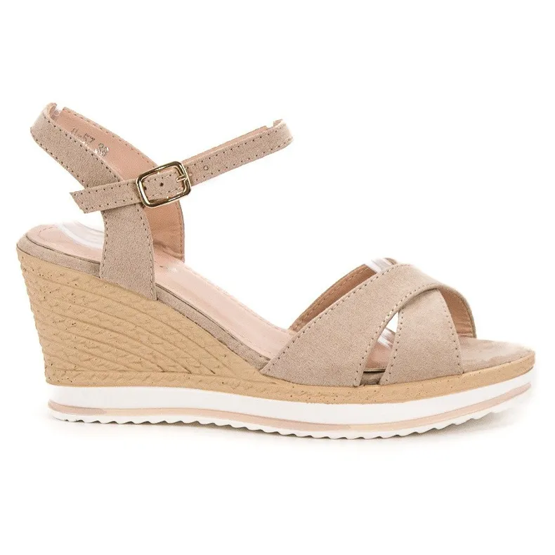 Anesia Paris Modieuze beige sandalen