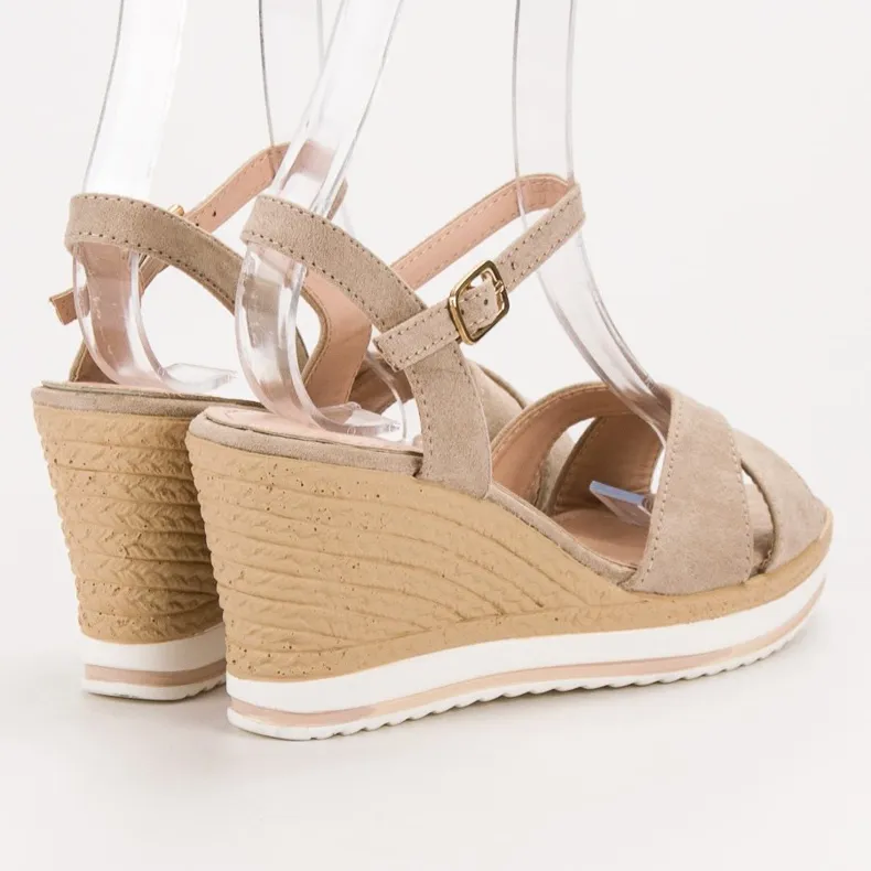 Anesia Paris Modieuze beige sandalen