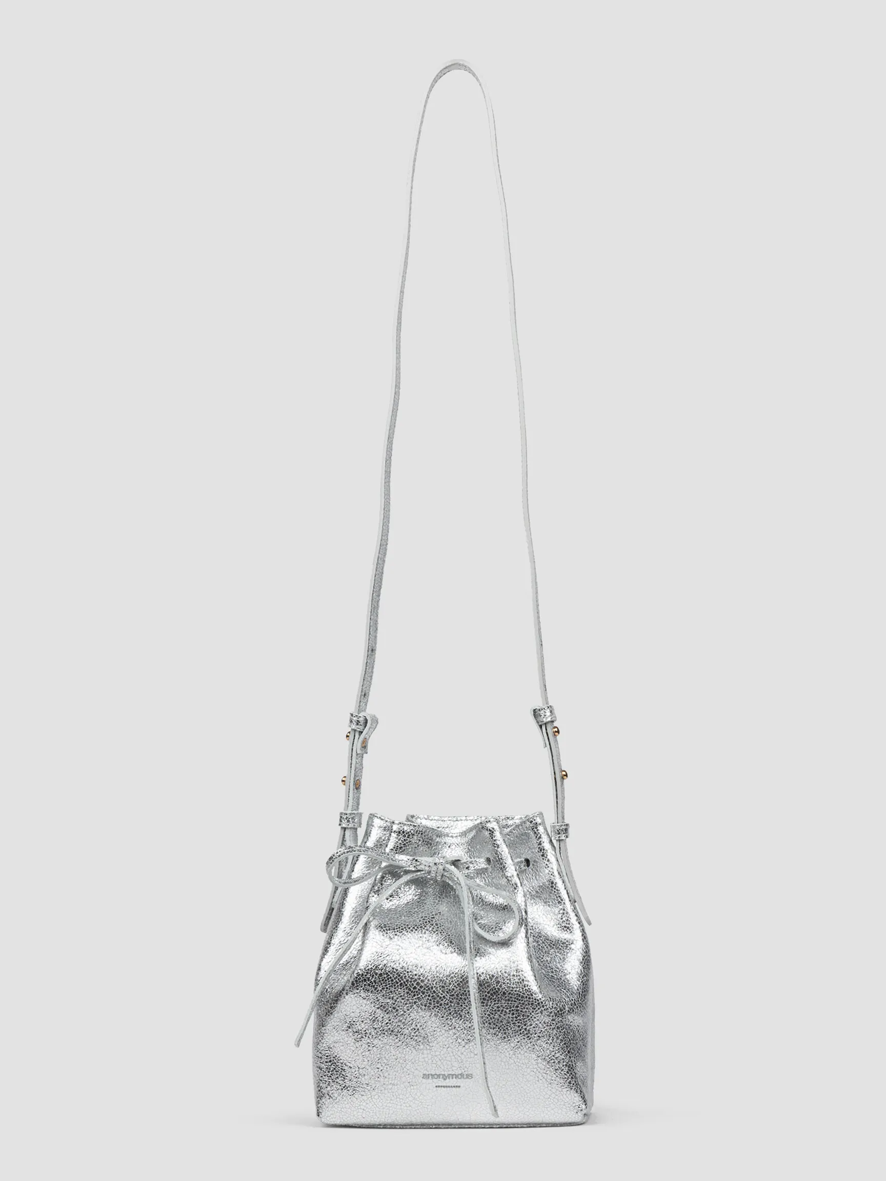 ANONYMOUS COPENHAGEN KACEY, LEATHER METALLIC SHOULDER/HAND BAG