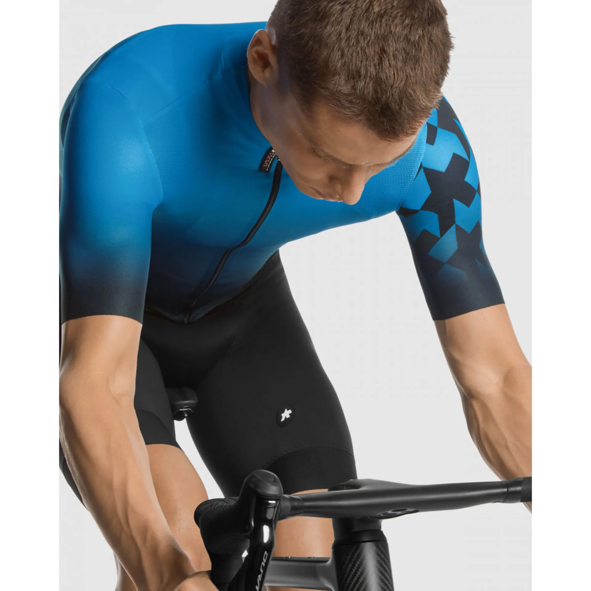 Assos Equipe RS Targa S9 Fietsshirt Korte Mouwen Blauw/Zwart Heren