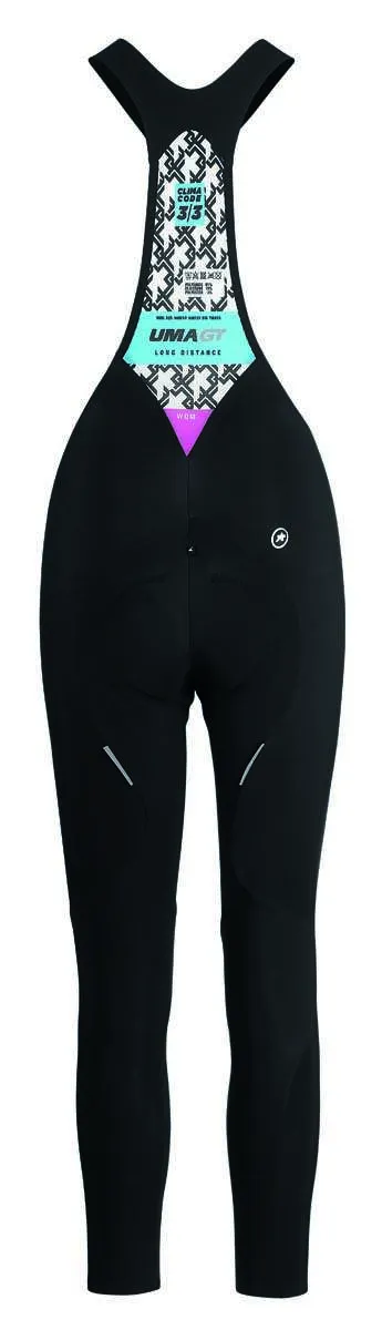 Assos UMA GT Winter Fietsbroek Lang Met Zeem Met Bretels Zwart Dames