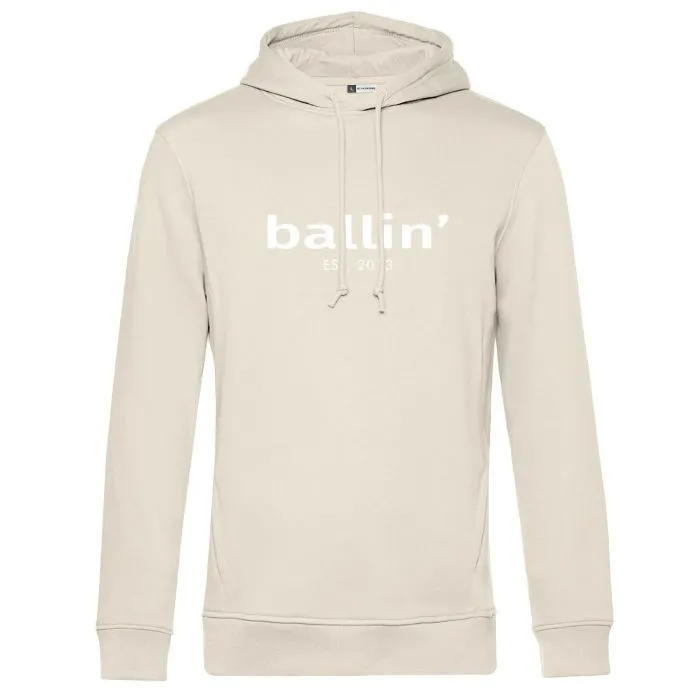 Ballin Est. 2013 basic hoodie heren ecru