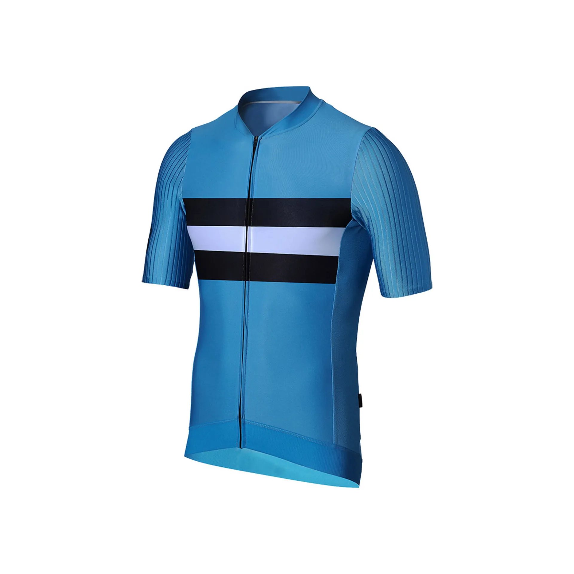 BBB CYCLING AEROTECH BBW406 FIETSSHIRT KORTE MOUWEN BLAUW/ZWART/WIT HEREN