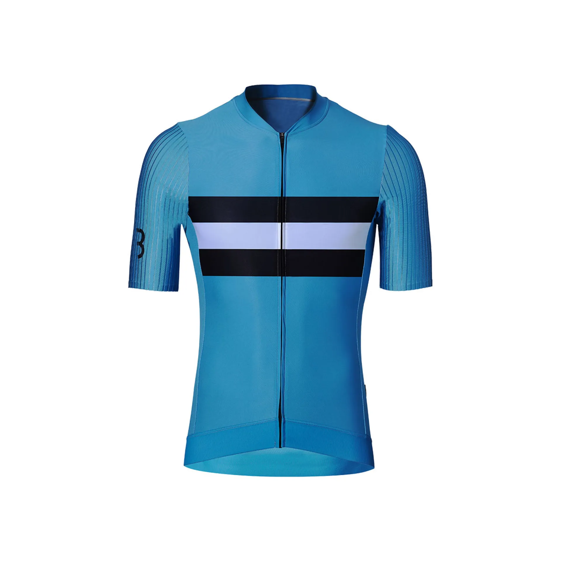 BBB CYCLING AEROTECH BBW406 FIETSSHIRT KORTE MOUWEN BLAUW/ZWART/WIT HEREN