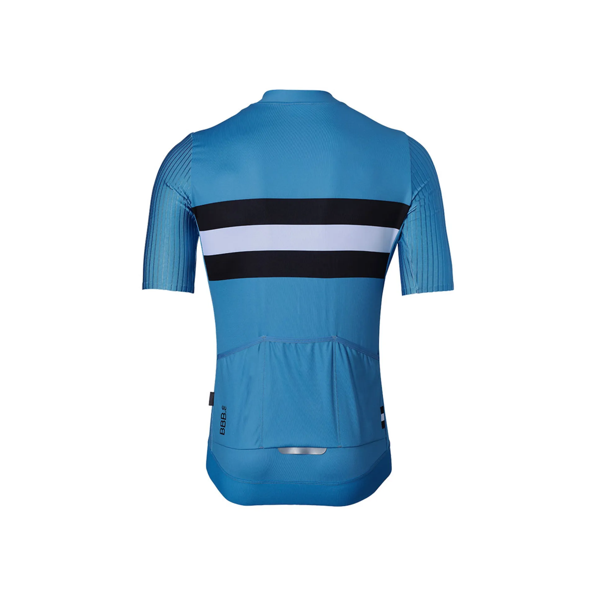 BBB CYCLING AEROTECH BBW406 FIETSSHIRT KORTE MOUWEN BLAUW/ZWART/WIT HEREN