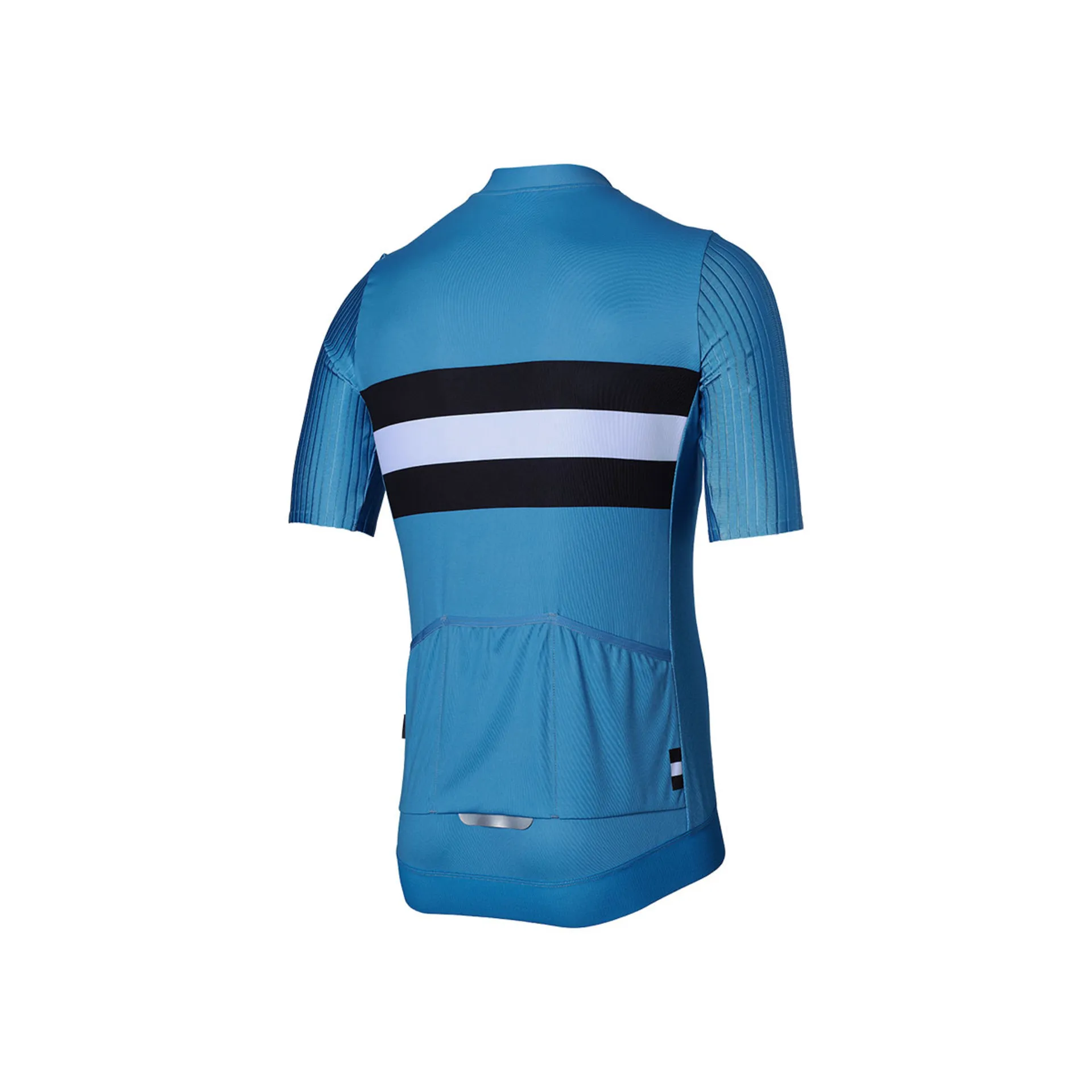 BBB CYCLING AEROTECH BBW406 FIETSSHIRT KORTE MOUWEN BLAUW/ZWART/WIT HEREN