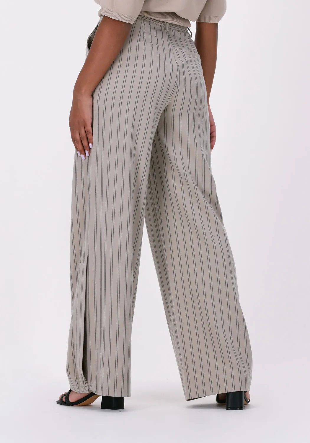 beige gestuz wijde broek blairgz hw wide pants