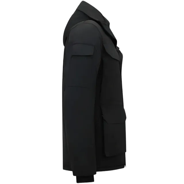 Beluomo Winterjas halflange met capuchon