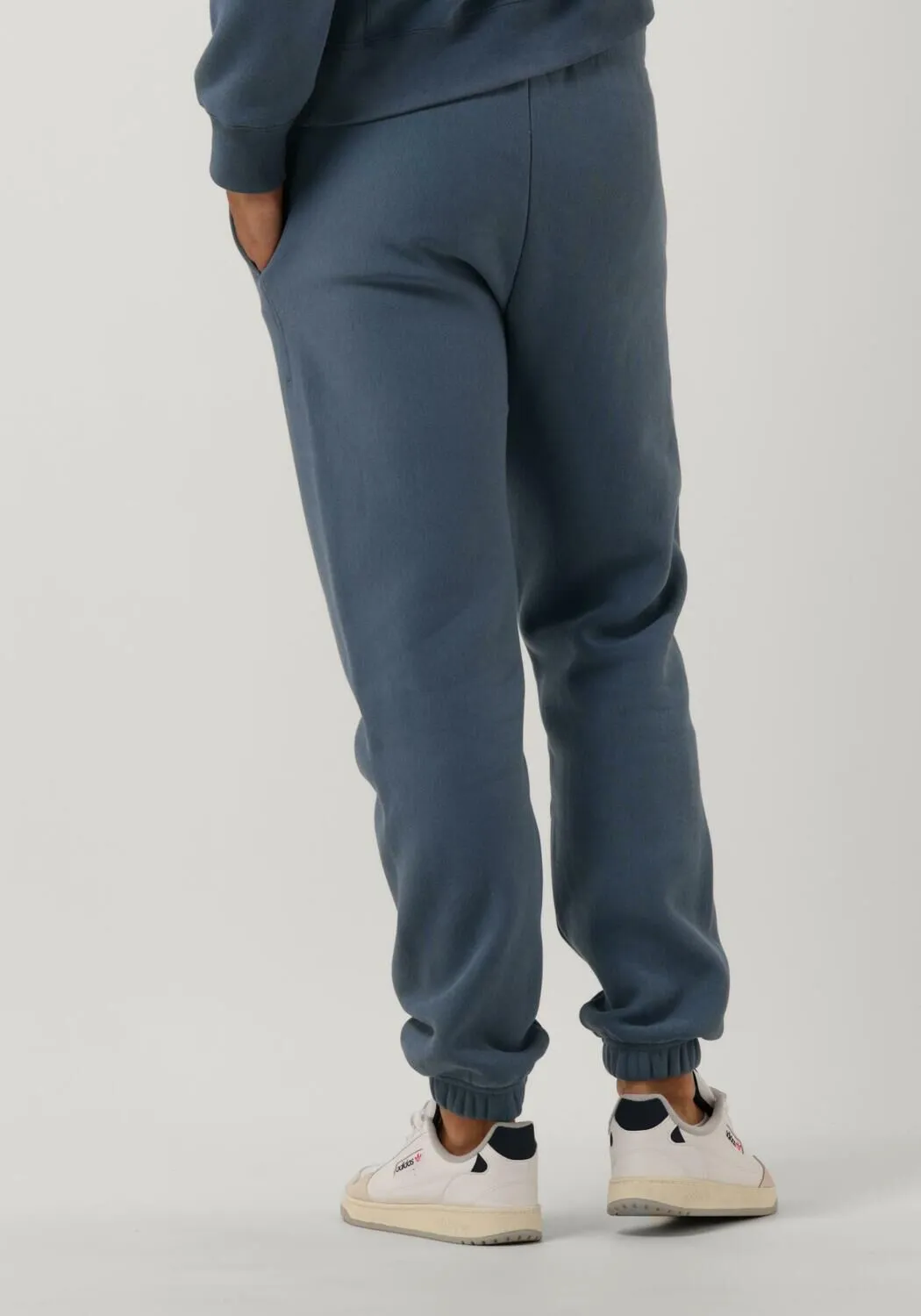 blauwe champion joggingbroek elastic cuff pants