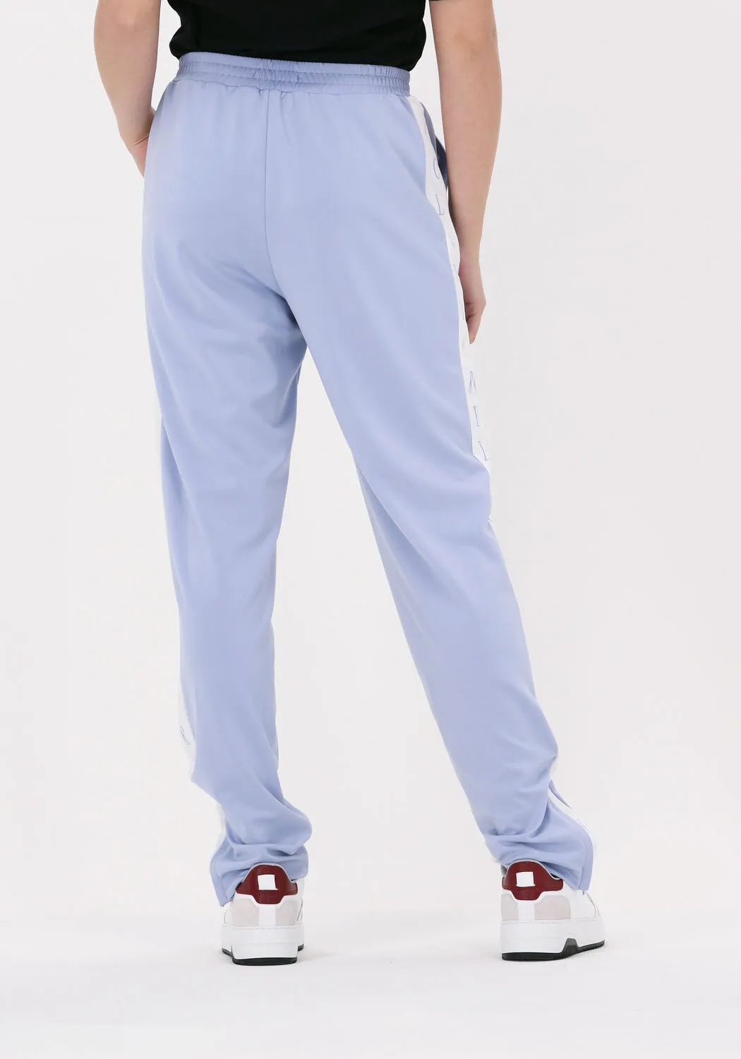 blauwe colourful rebel wijde broek loa logo tracksuit pants