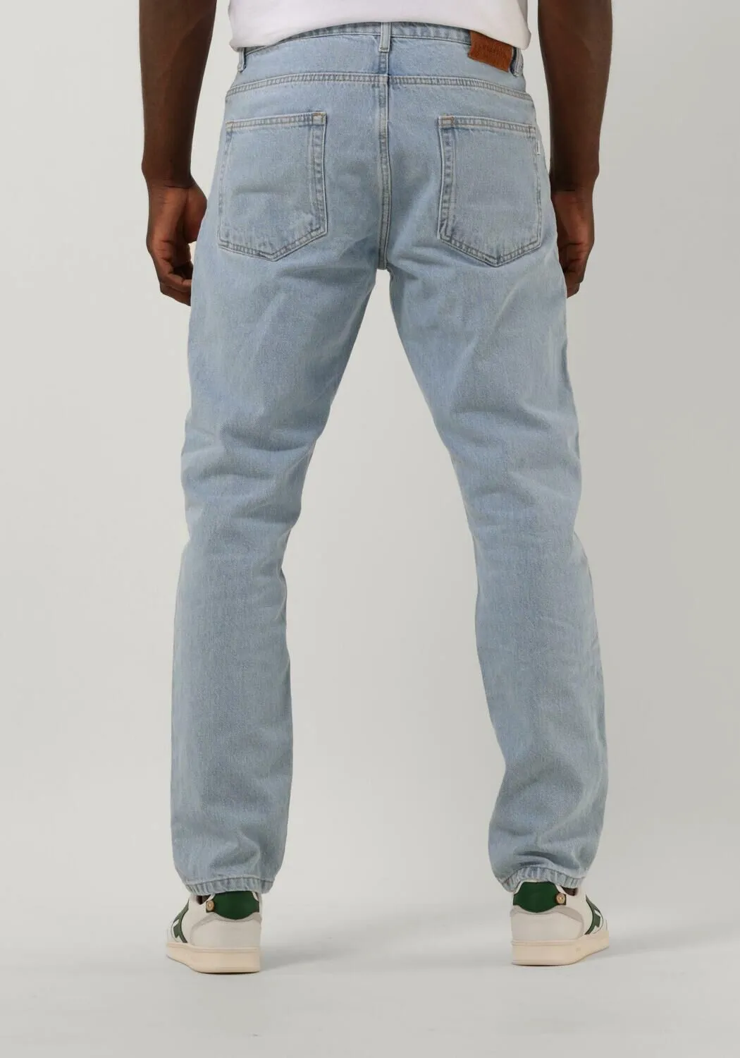 blauwe woodbird straight leg jeans doc brando jeans