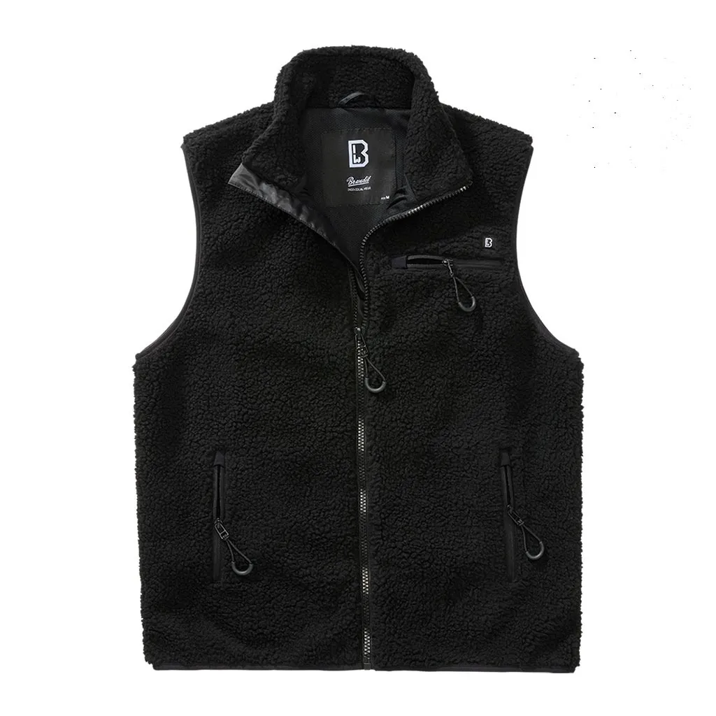 Brandit Teddyfleece Zwart Bodywarmer Heren