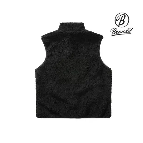 Brandit Teddyfleece Zwart Bodywarmer Heren