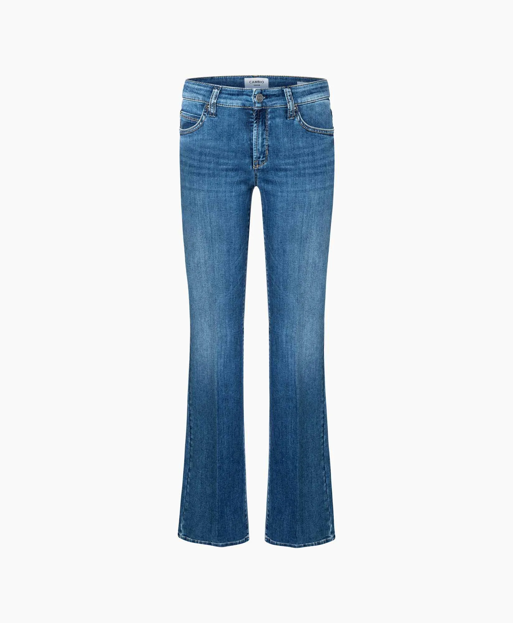 Cambio Jeans Paris Flared midden blauw