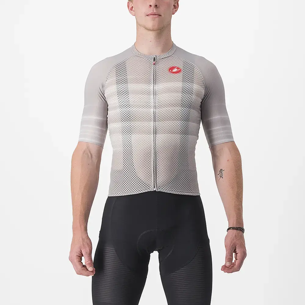 Castelli Climber's 3.0 SL2 Fietsshirt Korte Mouwen Grijs Heren