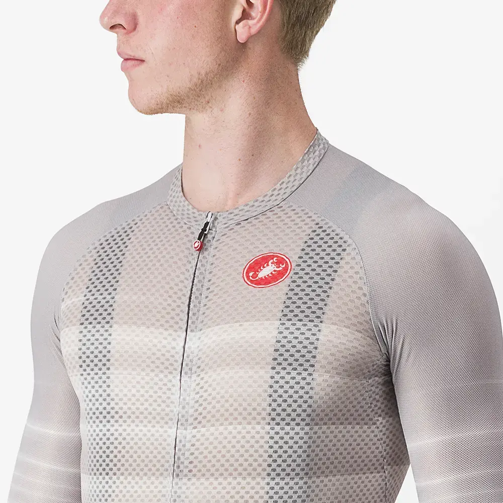 Castelli Climber's 3.0 SL2 Fietsshirt Korte Mouwen Grijs Heren