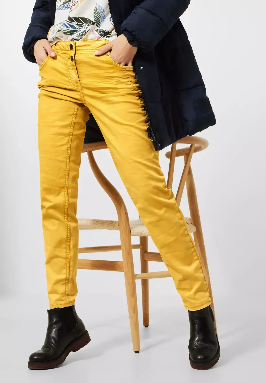 CECIL LOOSE FIT BROEK SCARLETT  CURRY YELLOW