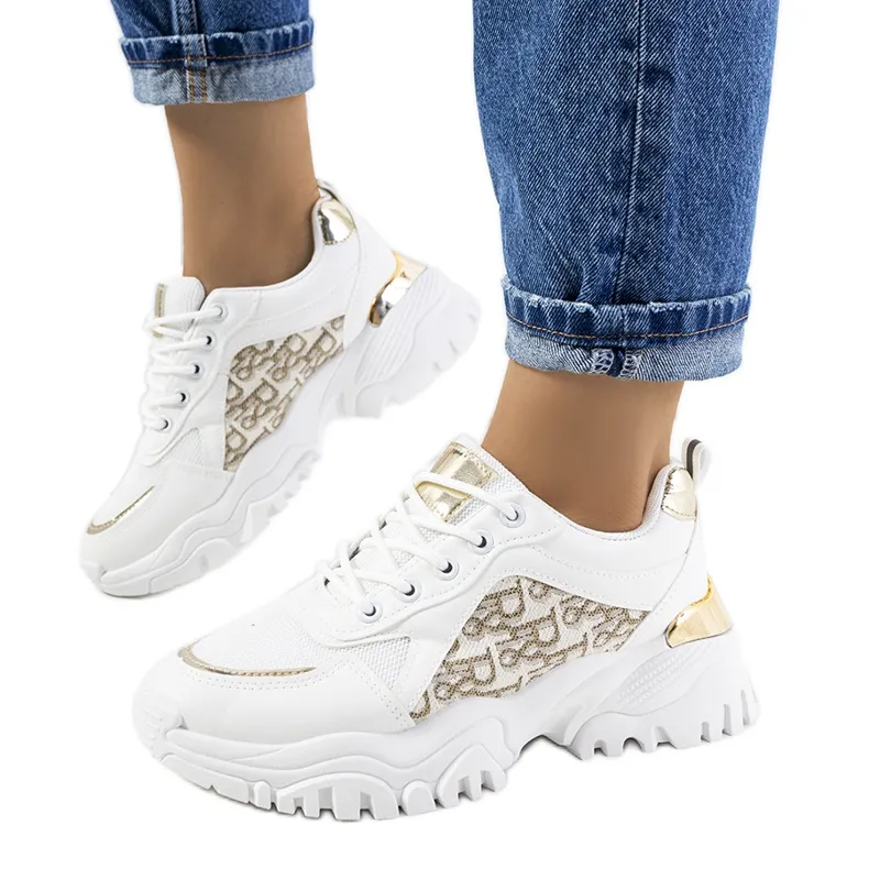 Cinzia witte sneakers ecru