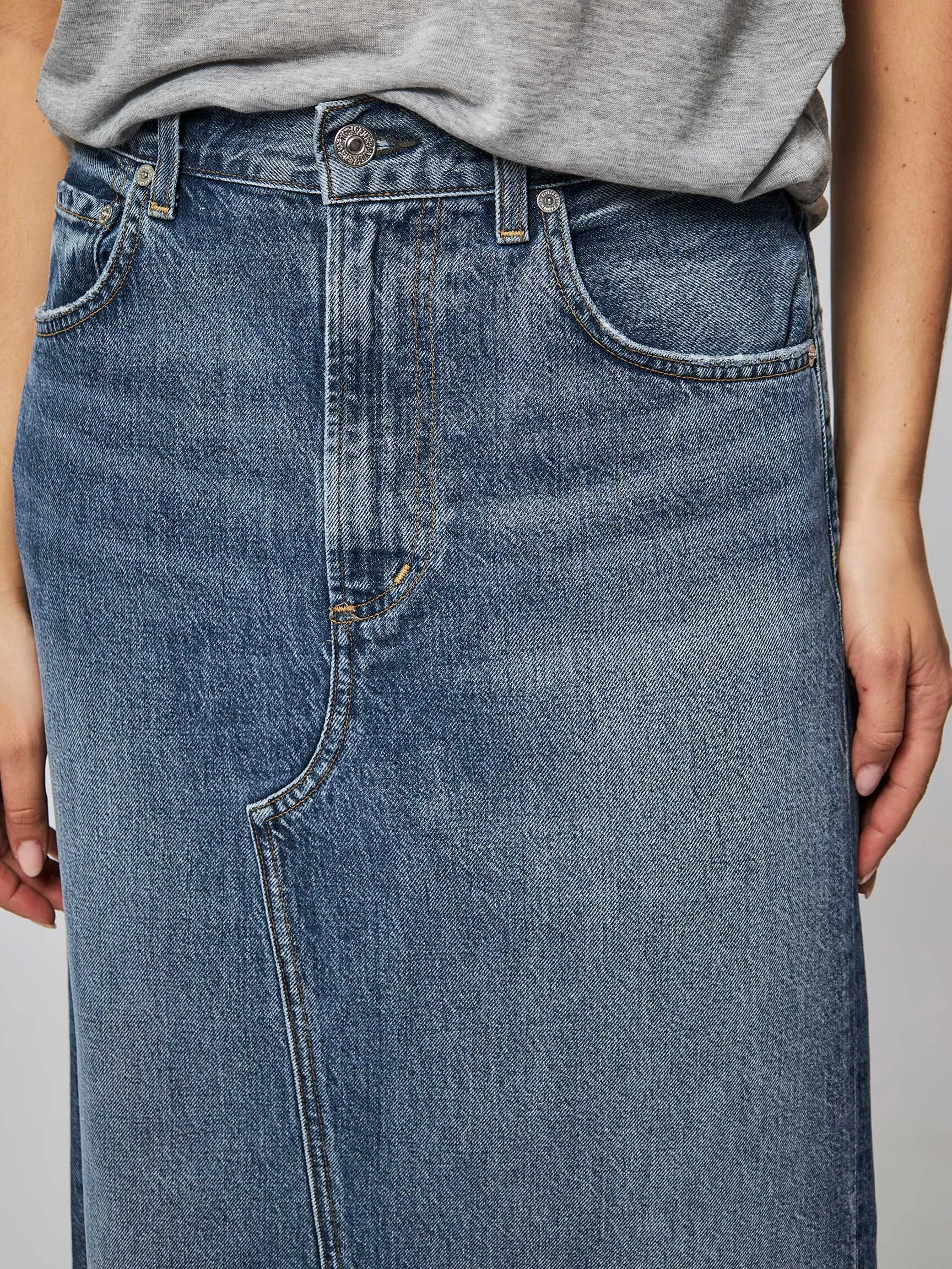 Citizens of Humanity Circolo, denim maxi skirt