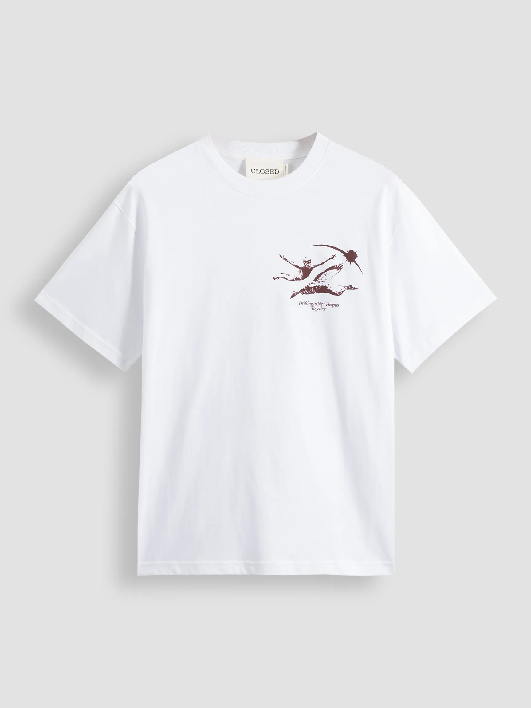 CLOSED MEN ORGANIC COTTON TSHIRT MET PRINT