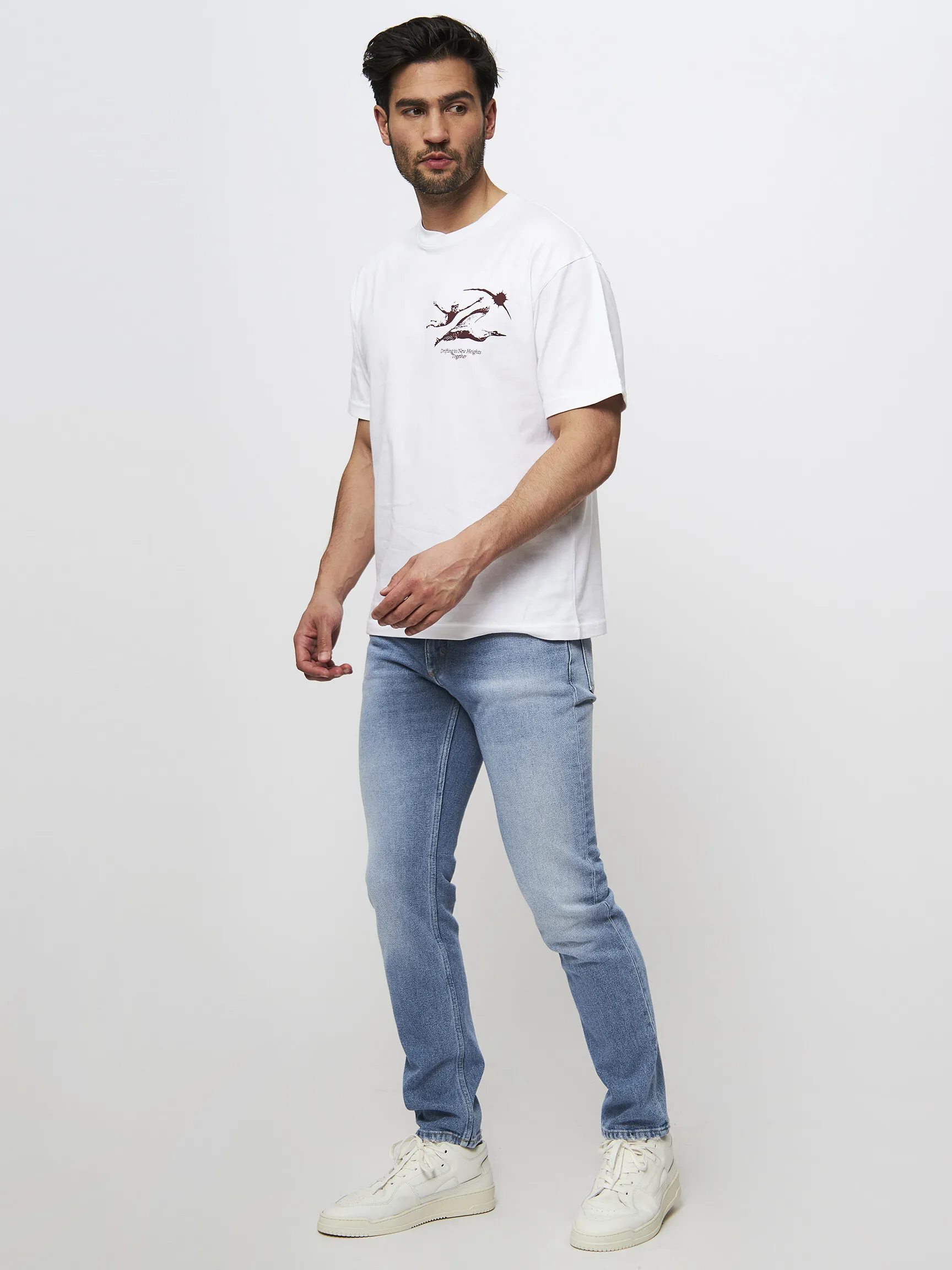 CLOSED MEN ORGANIC COTTON TSHIRT MET PRINT