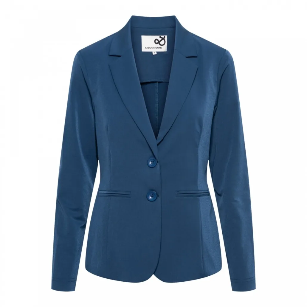 &CO WOMAN PHILEINE BLAZER DENIM BLUE