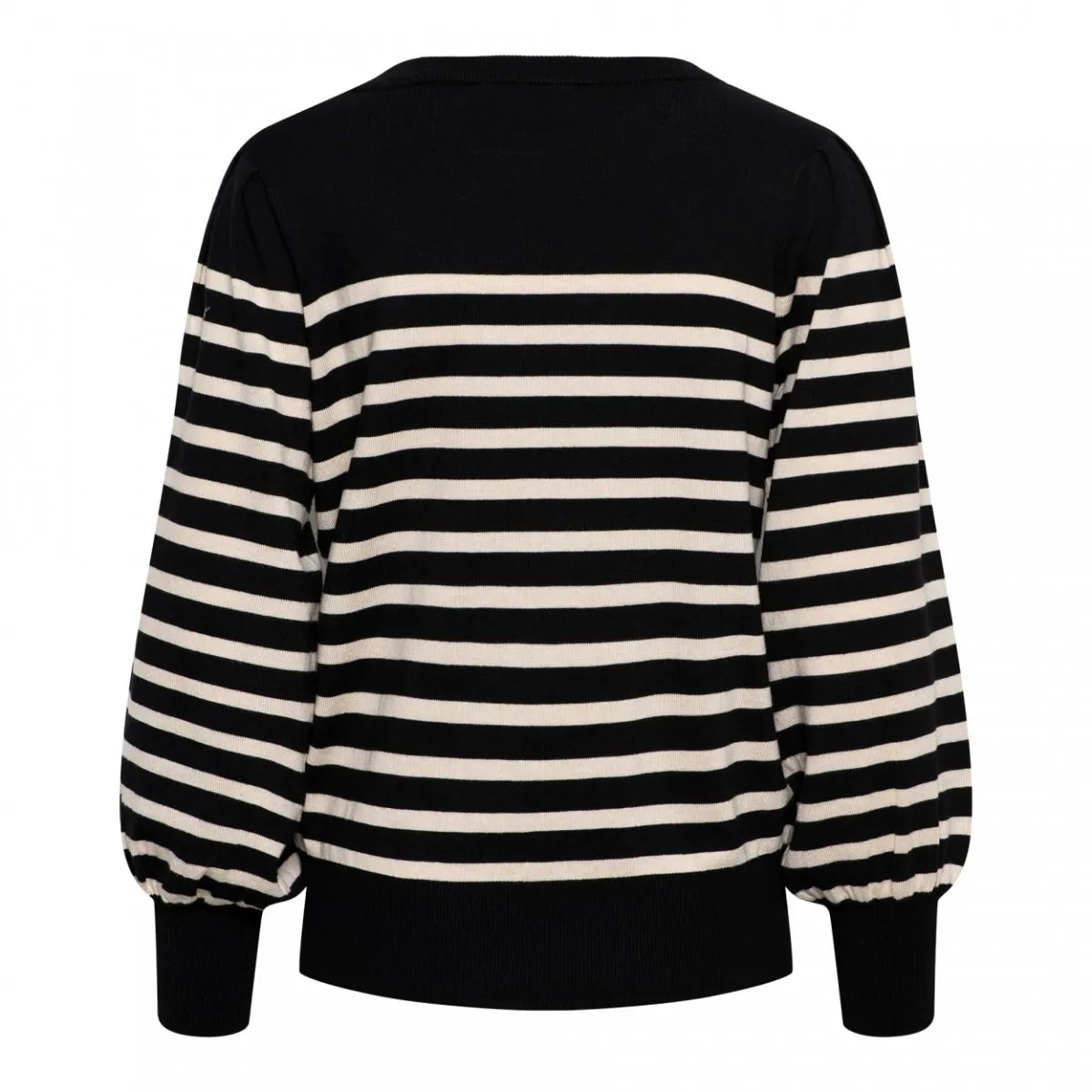 CO WOMANPU108 BLANCH PULLOVER  ZWART