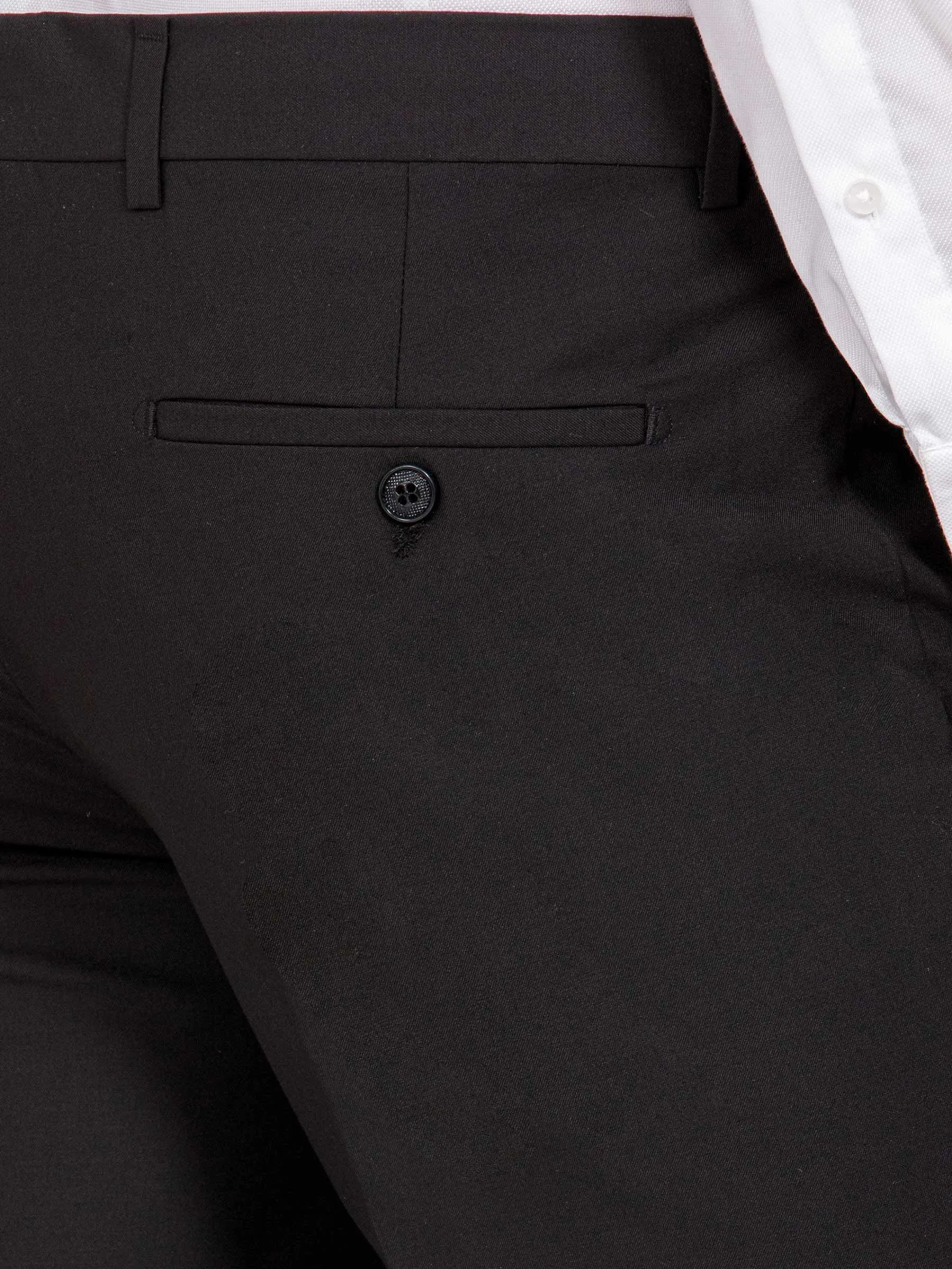 Comfort Slim Fit Black Pantalon