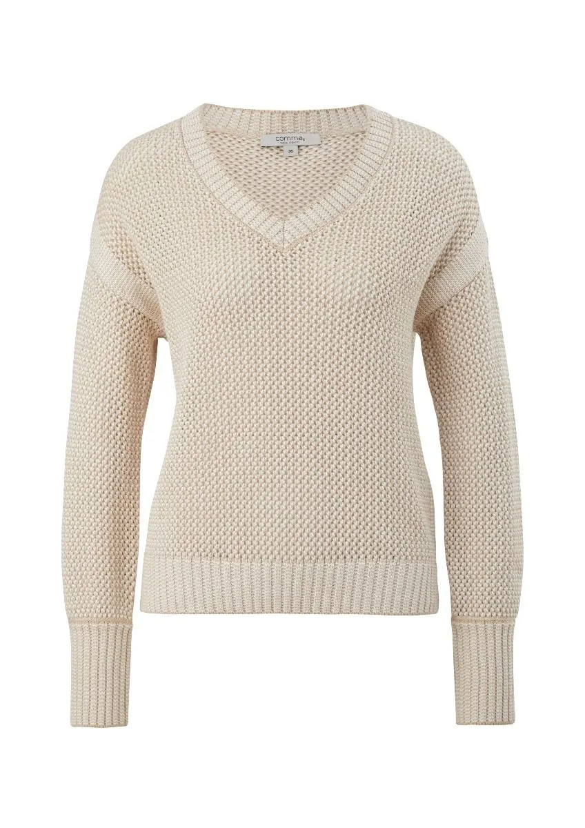 COMMA2110374 PULLOVER  BEIGE