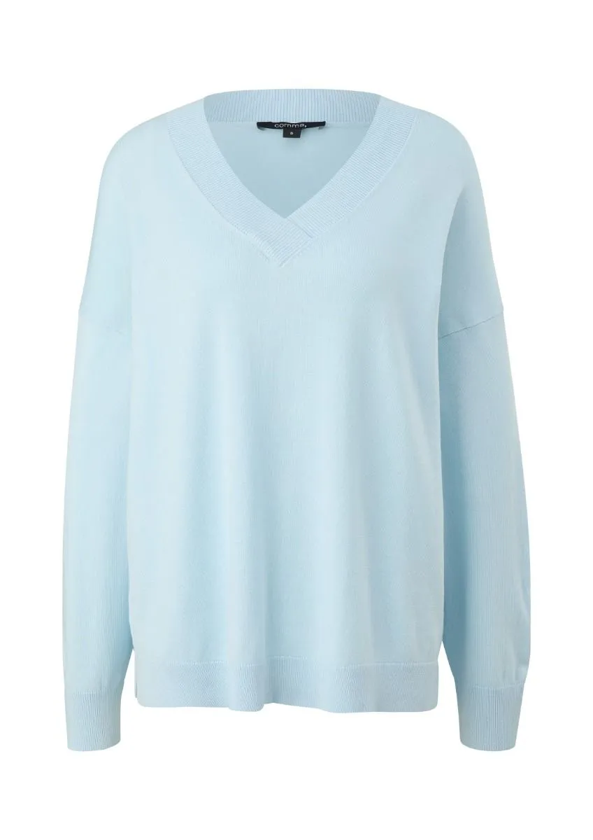 COMMA2120930 PULLOVER MET VHALS  ARCTIC BLUE