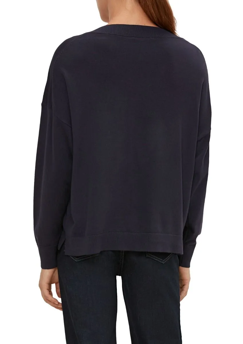 COMMA2120930 PULLOVER MET VHALS  NAVY