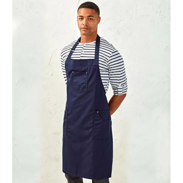 Cotton Chino Bib Apron