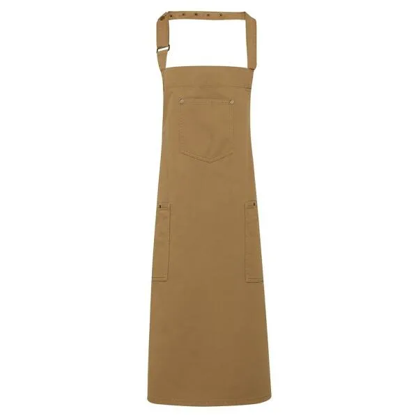 Cotton Chino Bib Apron