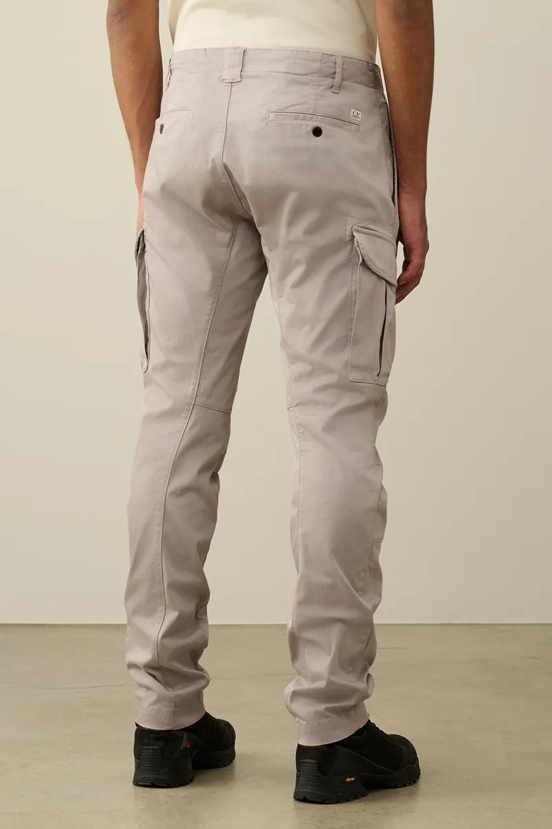 C.P. Company STRETCH SATEEN ERGONOMIC LOGO CARGO PANTS