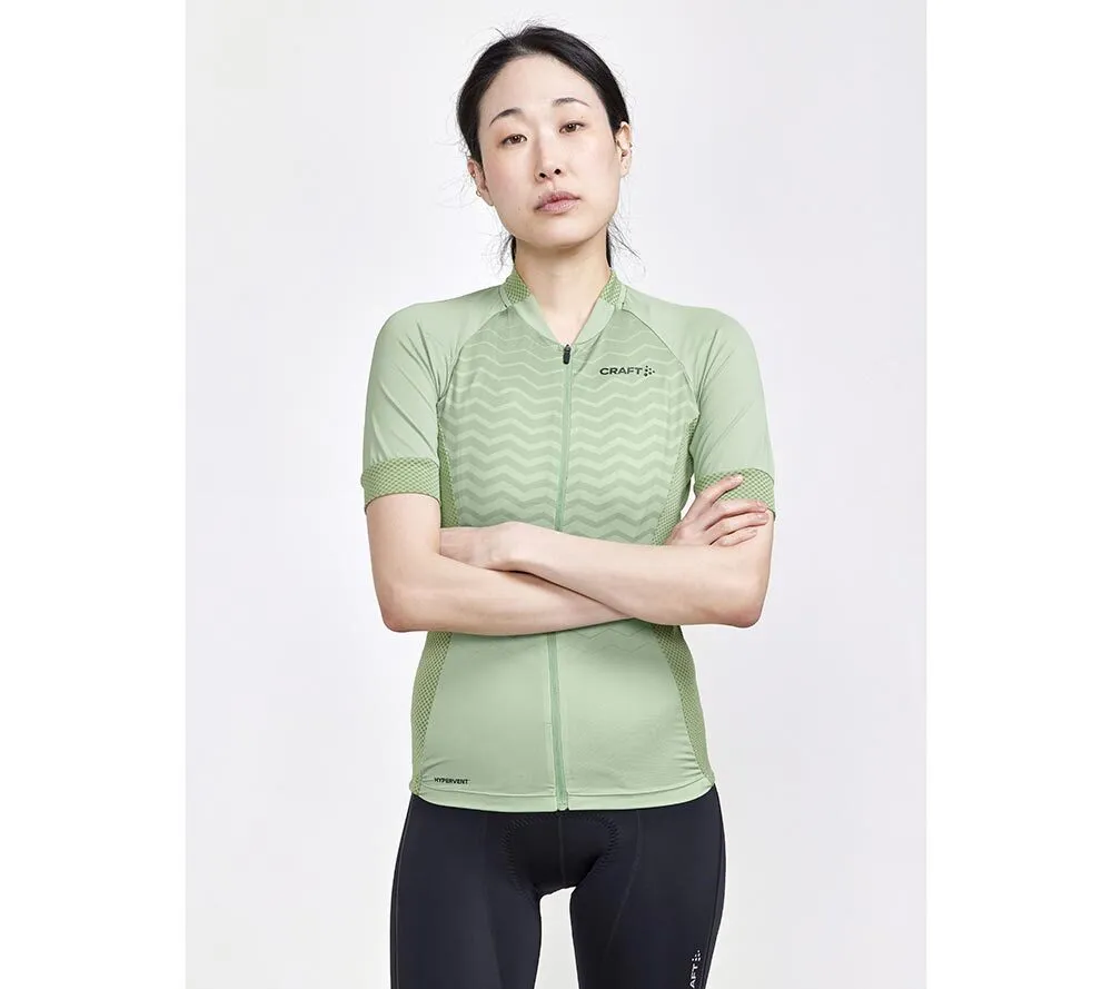 Craft ADV Endurance Fietsshirt Korte Mouwen Groen Dames