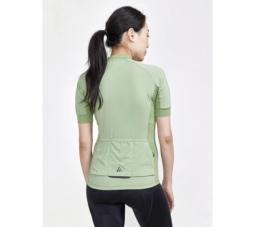 Craft ADV Endurance Fietsshirt Korte Mouwen Groen Dames