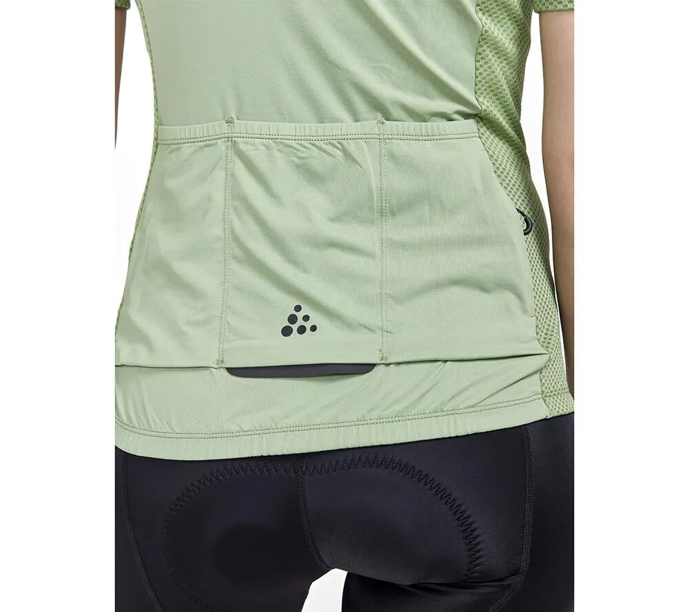 Craft ADV Endurance Fietsshirt Korte Mouwen Groen Dames