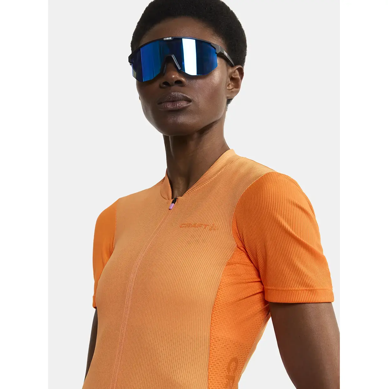 Craft ADV Endurance Fietsshirt Korte Mouwen Oranje Dames