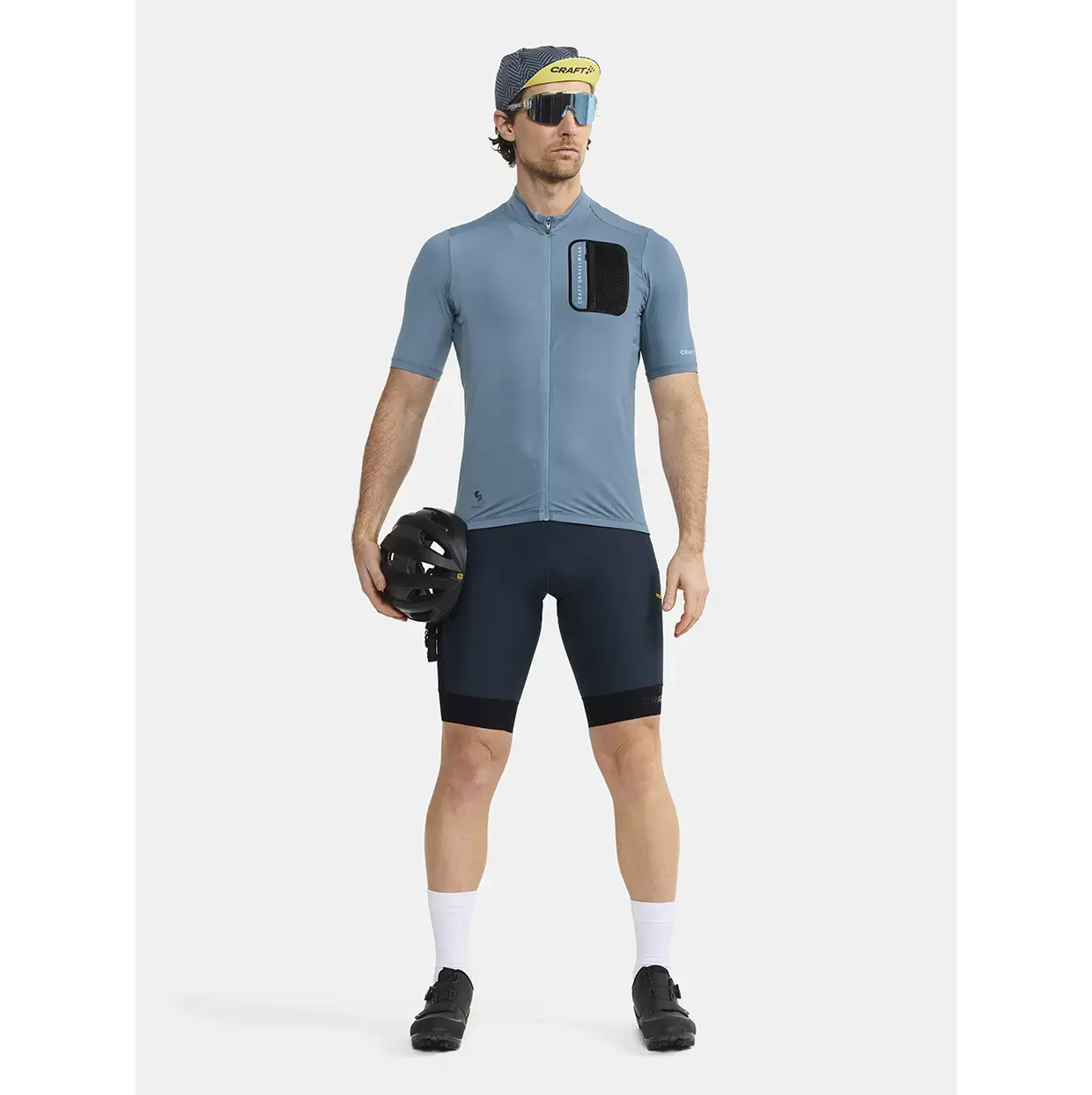 Craft ADV Gravel Fietsshirt Korte Mouwen Blauw/Zwart Heren