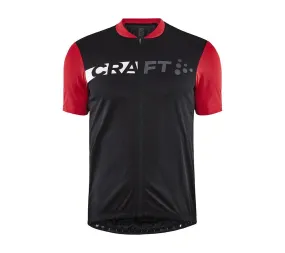 Craft Core Endur Logo Fietsshirt Korte Mouwen Zwart/Rood Heren